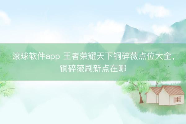 滚球软件app 王者荣耀天下铜碎薇点位大全，铜碎薇刷新点在哪