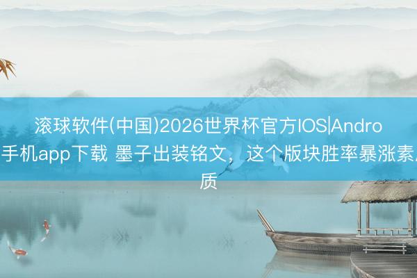 滚球软件(中国)2026世界杯官方IOS|Android手机app下载 墨子出装铭文，这个版块胜率暴涨素质