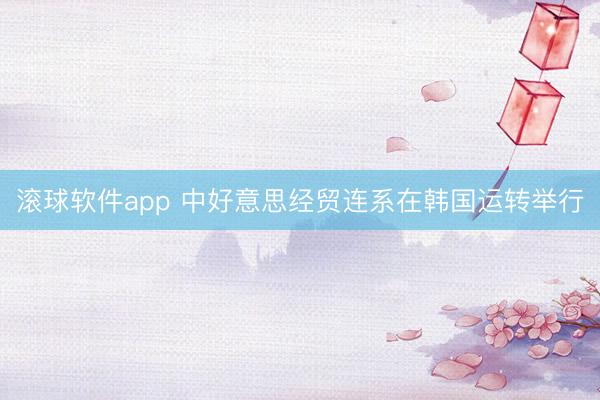 滚球软件app 中好意思经贸连系在韩国运转举行