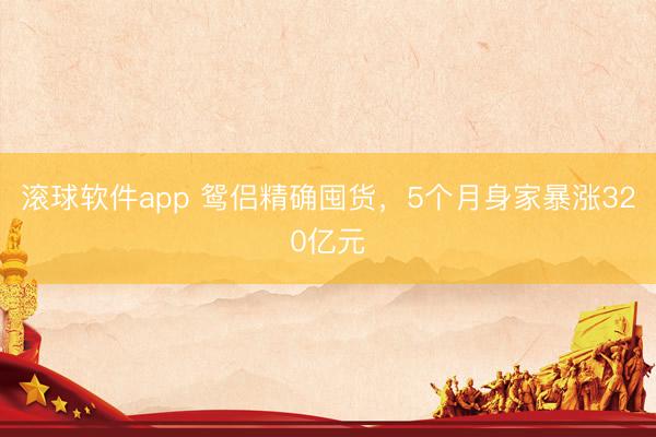滚球软件app 鸳侣精确囤货，5个月身家暴涨320亿元