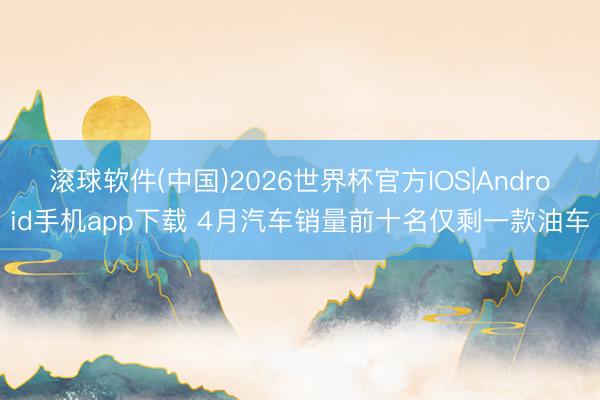 滚球软件(中国)2026世界杯官方IOS|Android手机app下载 4月汽车销量前十名仅剩一款油车