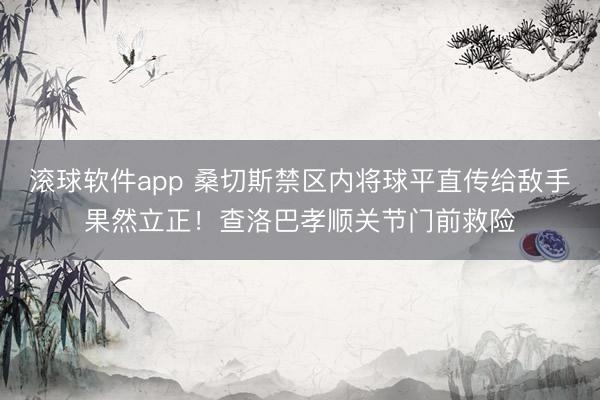 滚球软件app 桑切斯禁区内将球平直传给敌手果然立正！查洛巴孝顺关节门前救险