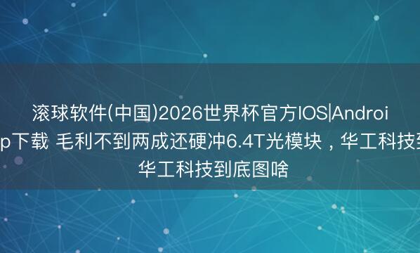 滚球软件(中国)2026世界杯官方IOS|Android手机app下载 毛利不到两成还硬冲6.4T光模块 ， 华工科技到底图啥